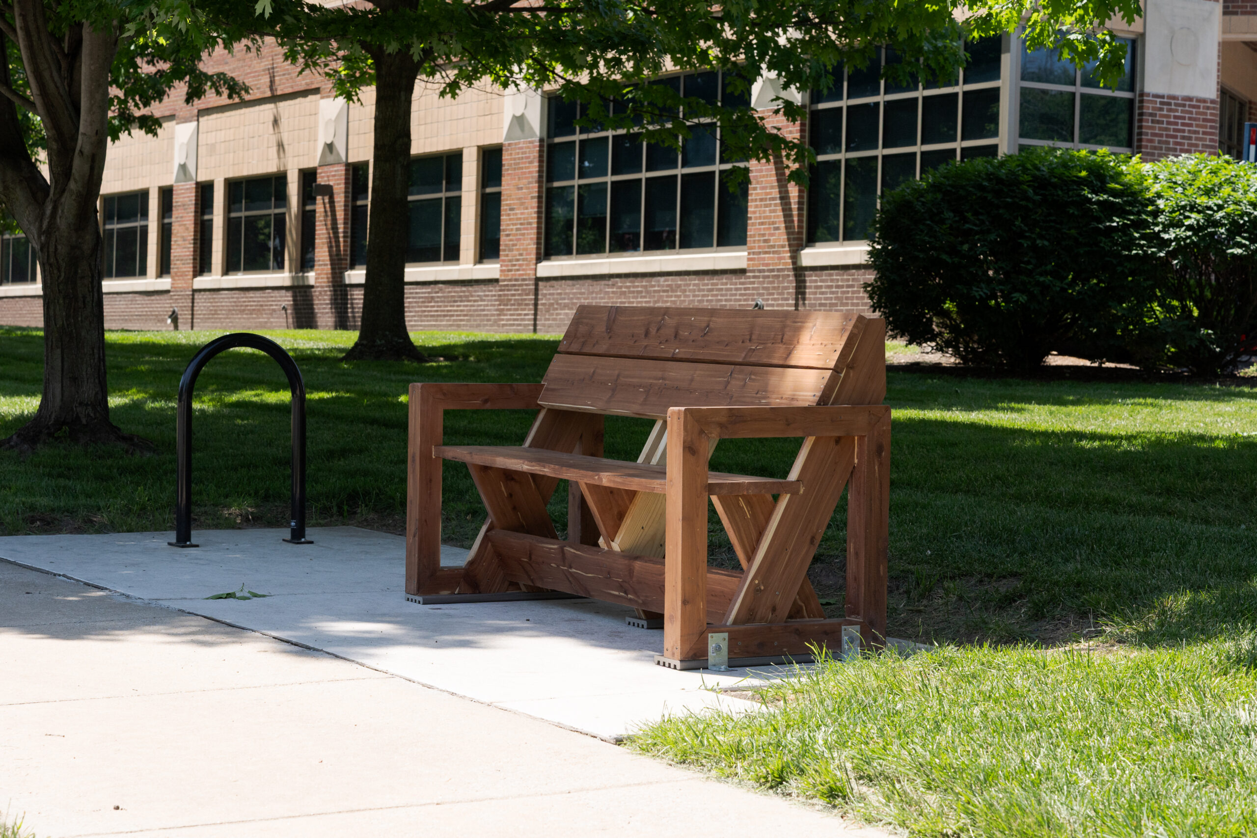 Featured image for “New bus stop benches built by KU architecture and design students”